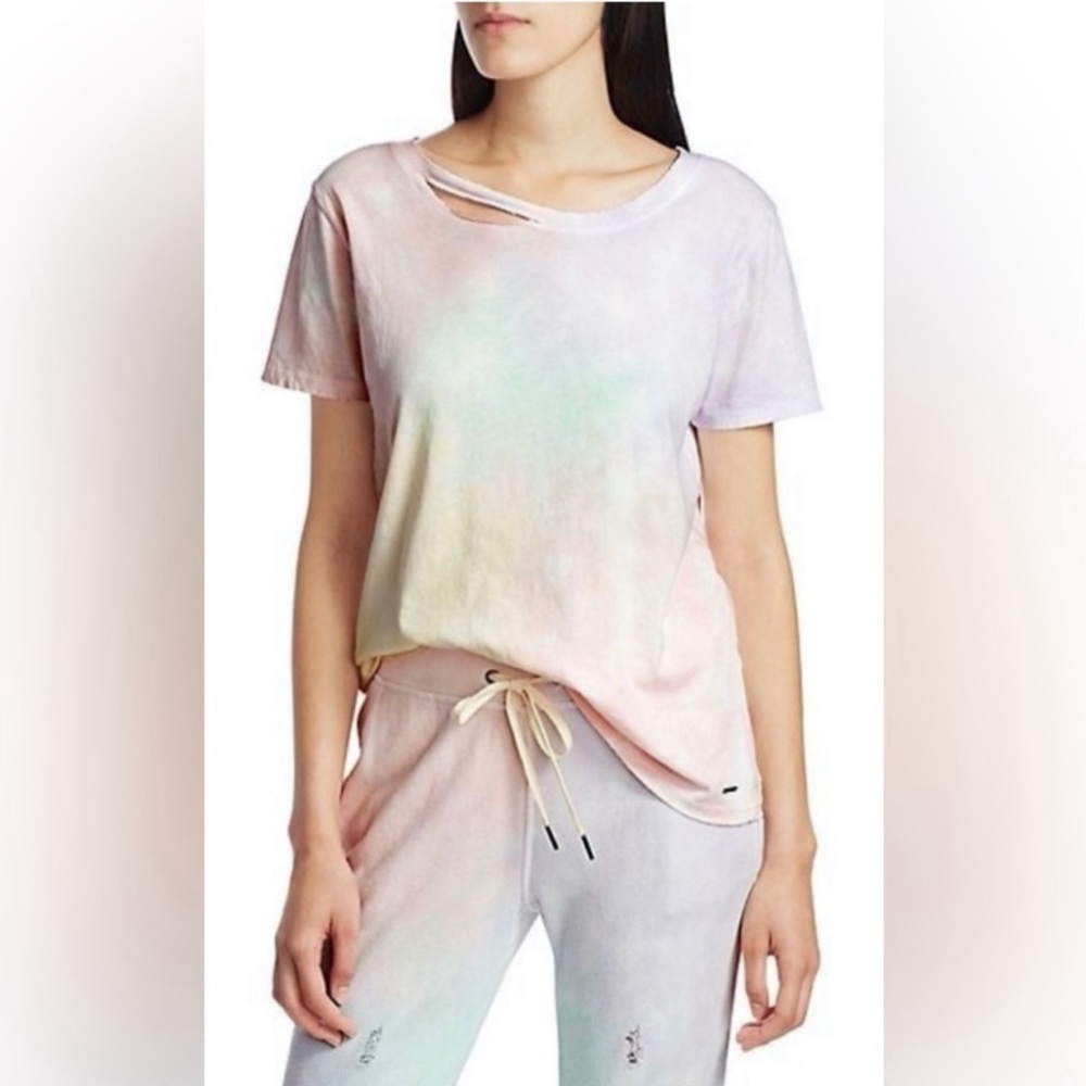 Philanthropy Distressed Tye-Dye T-Shirt